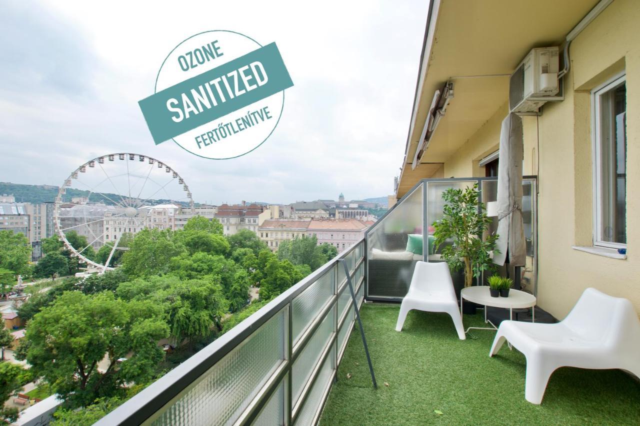 Standard Apartment By Hi5 - Incredible View With Terrace 부다페스트 외부 사진
